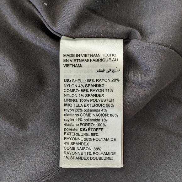 CHICOS Blazer Women's 3 (L) Black Leopard Print Trim Buttons Collar Jacket - Picture 11 of 12